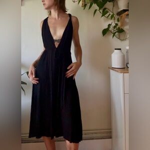 Vintage François Beauregard Midi Dress – ( Size M - ajustable)